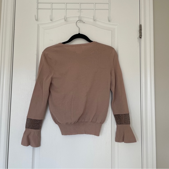 Kuho dusty pink cardigan with flared sleeve detail - Picture 4 of 4